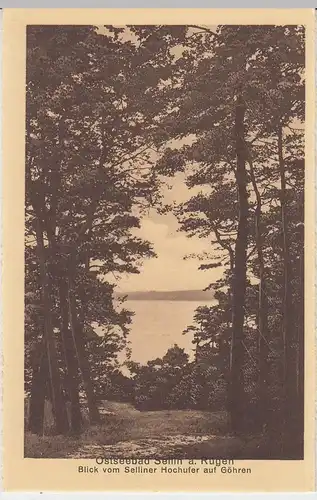 (45019) AK Ostseebad Sellin a. Rügen, Blick auf Göhren, vor 1945