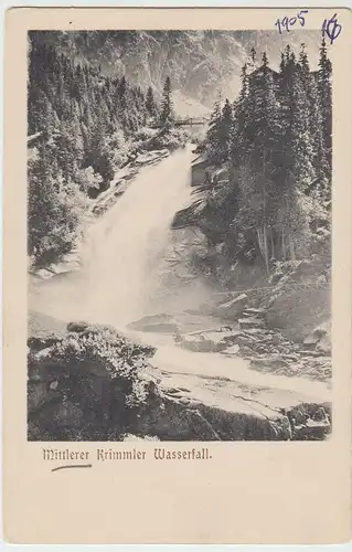 (44815) AK Krimml, mittlerer Krimmler Wasserfall, 1905