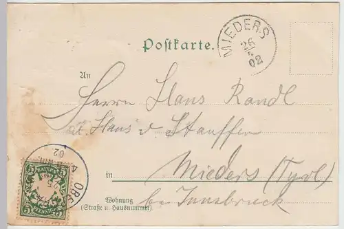 (44809) AK Eibsee-Partie mit Hotels, 1902