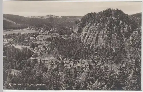 (44792) Foto AK Oybin vom Töpfer gesehen, vor 1945