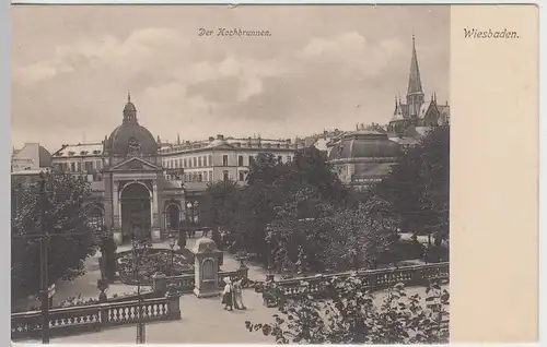 (44610) AK Wiesbaden, Kochbrunnen, vor 1905
