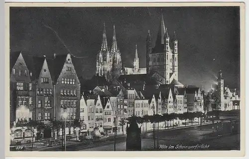 (44547) AK Köln im Scheinwerferlicht, 1940