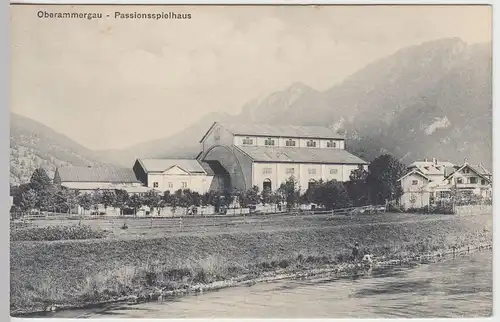 (44410) AK Oberammergau, Passionsspielhaus, vor 1945