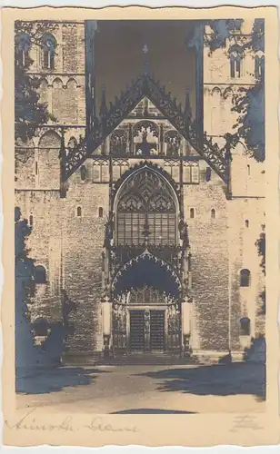 (44323) Foto AK Münster (Westf.), St. Paulus Dom, Eingangsportal, vor 1945