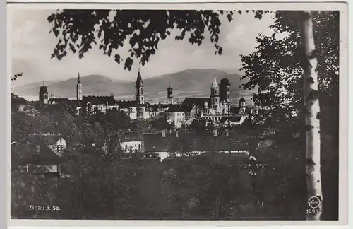 (44125) Foto AK Zittau, Totale, 1939