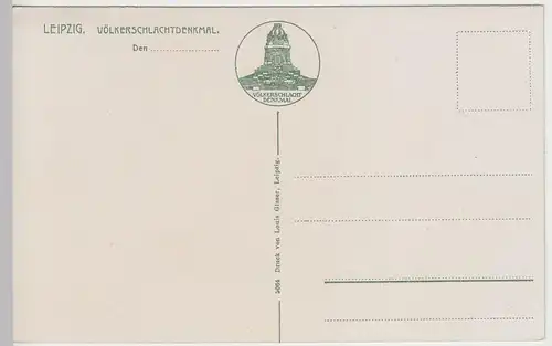 (44094) AK Leipzig, Völkerschlachtdenkmal, vor 1945