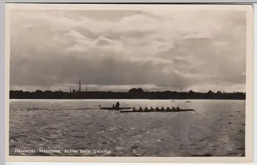 (43983) Foto AK Hannover, Maschsee, Achter beim Training
