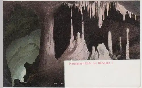 (43961) AK Rübeland, Harz, Hermannshöhle I., 1910er