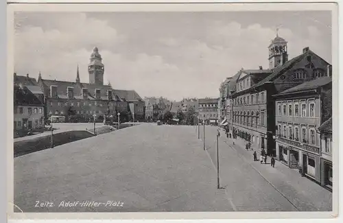 (43847) AK Zeitz, Altmarkt, Rathaus, Gewandhaus 1942