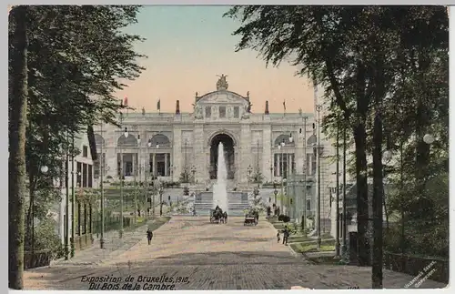 (43819) AK Brüssel, Bruxelles, Weltausstellung, Du Bois de la Cambre 1910