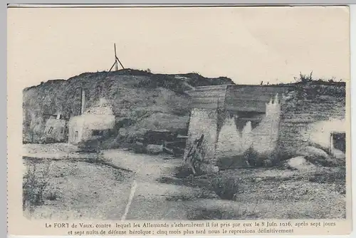 (43806) AK 1. WK, Verdun, Fort de Vaux, bis 1918