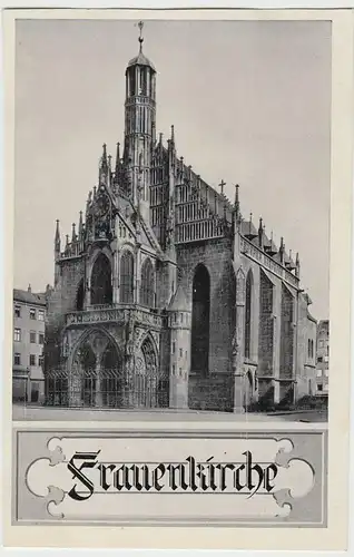 (43777) AK Nürnberg, Frauenkirche, vor 1945