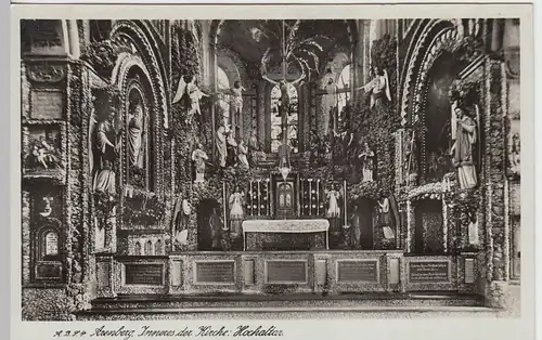 (43740) Foto AK Koblenz-Arenberg, Kirche St. Nikolaus, Hochaltar, vor 1945