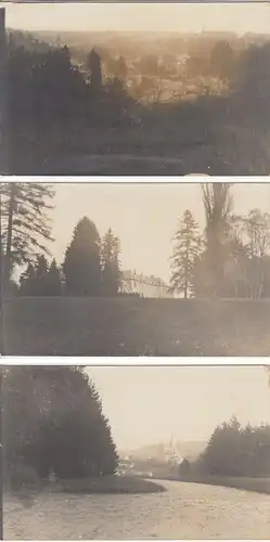 (43671) 3x Foto AK Ortschaft? Bourginov, Rogamiat, Fotograf Remscheid, vor 1945