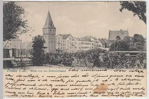 (43487) AK Lindau, Bodensee, Blick von der Römerschanze 1905