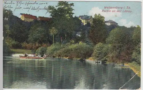 (43336) AK Weißenberg, Sachsen, Partie an der Löbau 1906-09