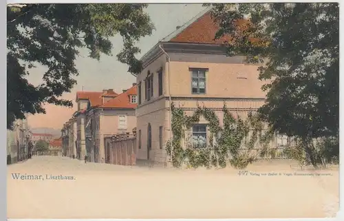 (43330) AK Weimar, Liszthaus, bis um 1905