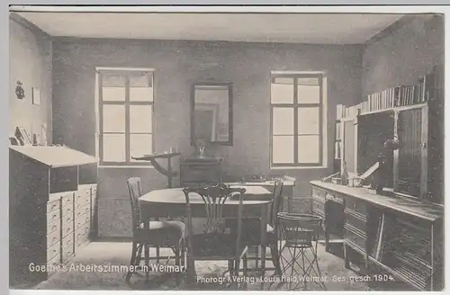 (43322) AK Weimar, Goethehaus, Arbeitszimmer, vor 1945