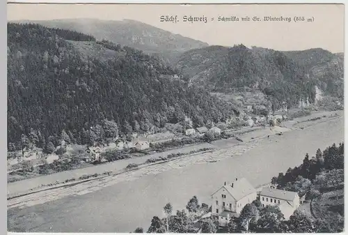 (43284) AK Sächs. Schweiz, Schmilka, Gr. Winterberg, vor 1945