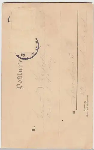 (43250) AK Hannover, Partie an der Leine, um 1901