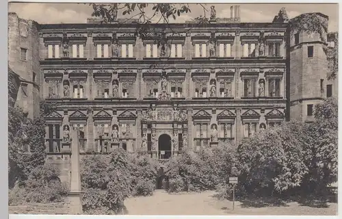 (43206) AK Heidelberg, Schloss, Ottheinrichsbau, um 1906