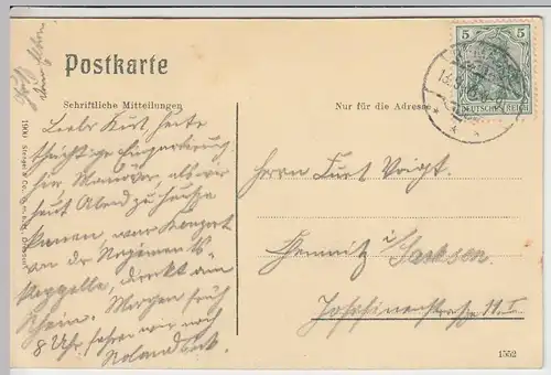 (43190) AK Altenahr, Burg Are, Weißes Kreuz 1908