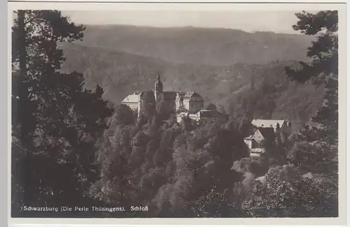 (43138) Foto AK Schwarzburg, Thür., Schloss, vor 1945