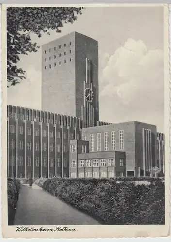 (43119) AK Wilhelmshaven, Rathaus 1940