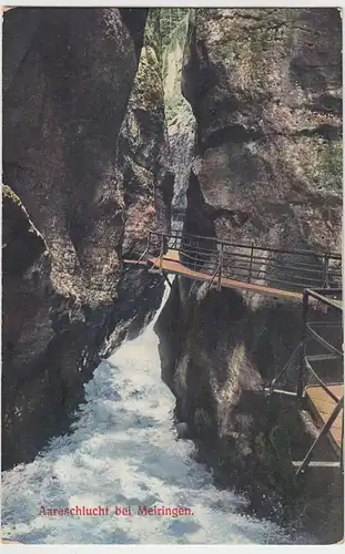 (43041) AK Meiringen, Aareschlucht, vor 1945