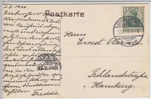 (43033) AK Schwarzburg, Blick vom Trippstein 1906