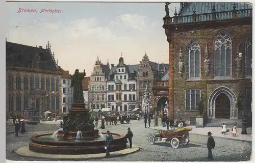 (43024) AK Bremen, Marktplatz 1914