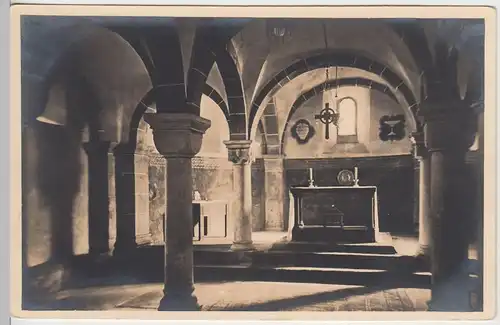 (43009) Foto AK Glees, Abtei Maria Laach, Krypta, vor 1945