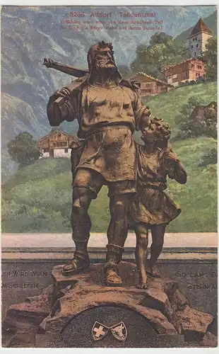 (42937) AK Altdorf, Uri, Telldenkmal, vor 1945