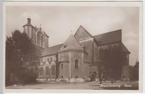 (42855) Foto AK Braunschweig, Dom, vor 1945