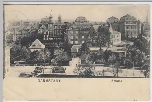 (42825) AK Darmstadt, Schloss 1907
