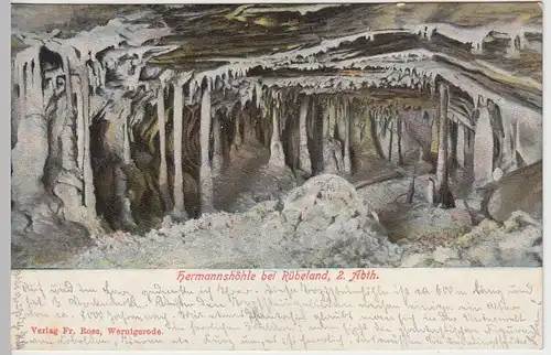 (42774) AK Rübeland, Hermannshöhle, 2. Abteilung 1905