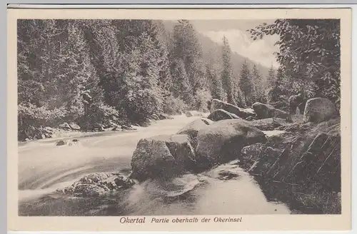 (42694) AK Okertal, Harz, Partie oberhalb der Okerinsel, vor 1945