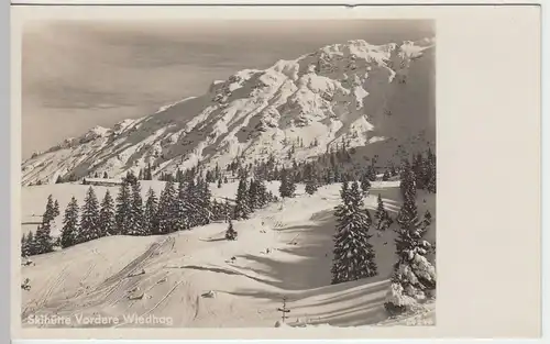 (42660) Foto AK Oberjoch, Skihütte Vordere Wiedhag 1936