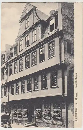 (42605) AK Frankfurt am Main, Goethehaus, vor 1945