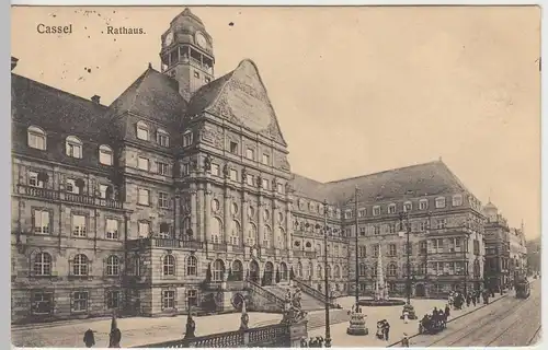 (42560) AK Kassel, Rathaus 1914