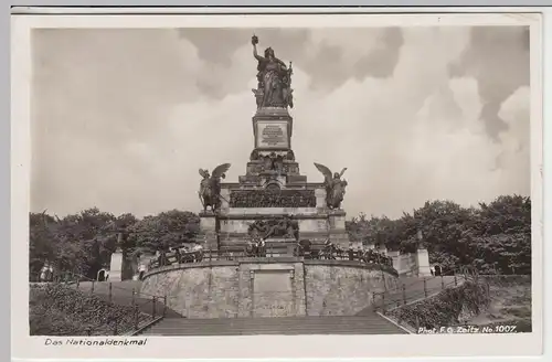 (42514) Foto AK Rüdesheim am Rhein, Nationaldenkmal 1935