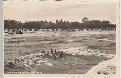 (42491) Foto AK Scharbeutz, Blick zum Strand, vor 1945