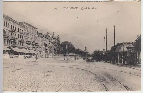 (42483) AK Koblenz, Hotel Riesen-Fürstenhof und Anker, vor 1945