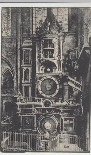 (42473) AK Straßburg, Strasbourg, Münster, Astrologische Uhr 1907