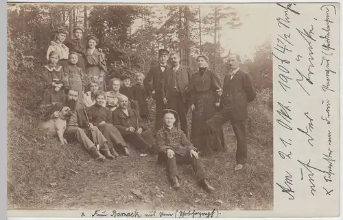 (42462) Foto AK Rudolstadt, Gruppenbild, Tränke 1906