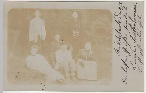 (42456) Foto AK Rudolstadt, Familie Bartholomäus , Tränke 1906