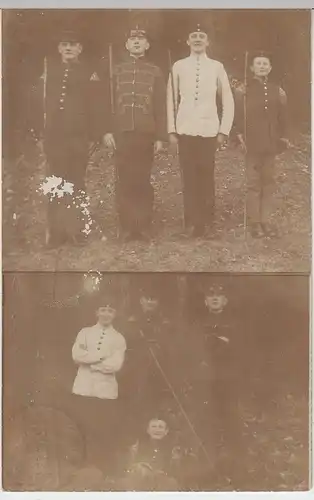(42447) Foto AK junge Burschen, Uniform Musikzug, Alfred Schilling 1906