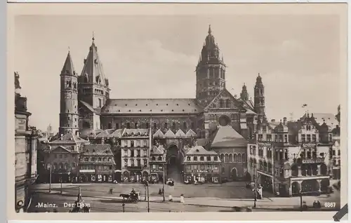 (42405) Foto AK Mainz, Dom, vor 1945