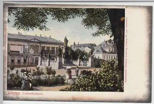 (42358) AK Worms, Lutherdenkmal, bis um 1905