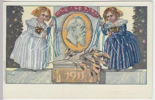 (42346) Motivganzsache, 90. Geburtst. Prinzregent Luitpold v. Bayern 1911